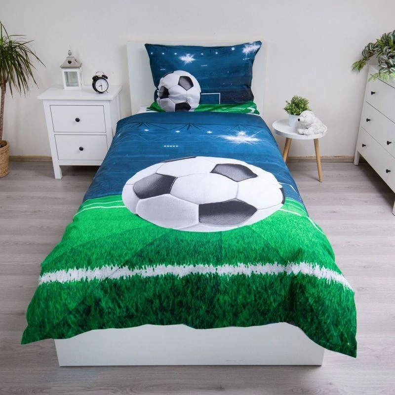 JERRY FABRICS Povlečení Fotbalový stadion Bavlna, 140/200, 70/90 cm