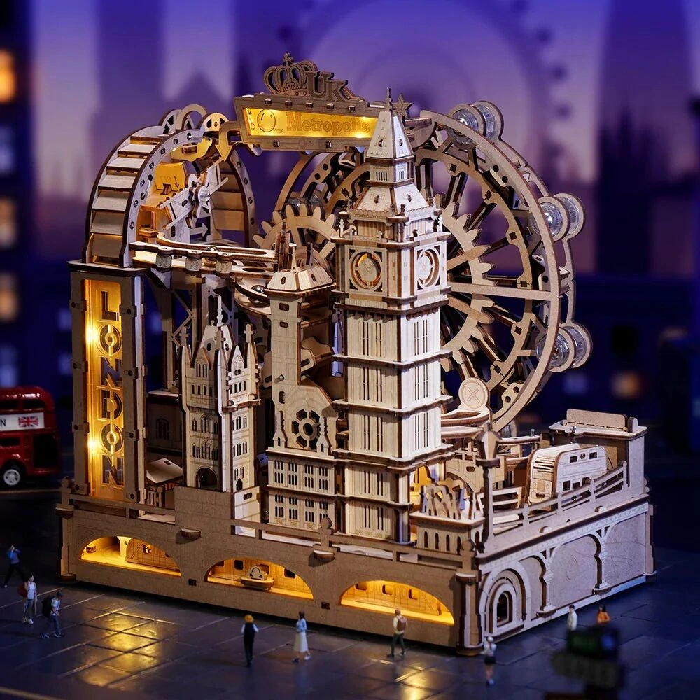 RoboTime 3D mechanická skládačka kuličkové dráhy Londýn