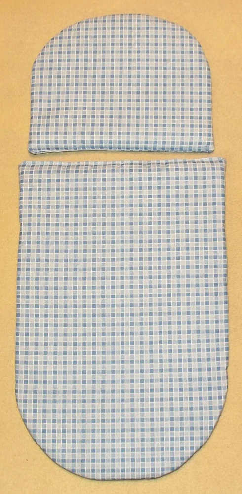 Peřinky do kočárku pro panenky Kostička modrá