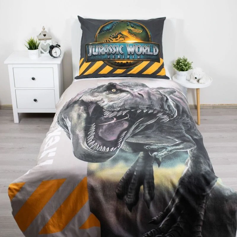 JERRY FABRICS Povlečení Jurský Svět Trex Bavlna, 140/200, 70/90 cm