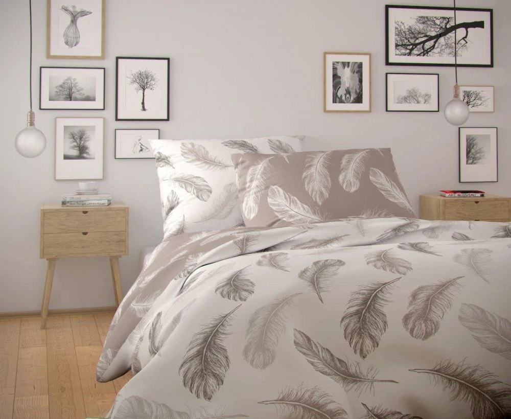 Kvalitex Bavlněné povlečení NORDIC COLLECTION SHELBY, 1x 140/200, 1x 70/90cm