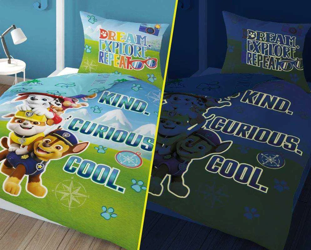 DETEXPOL Povlečení Paw Patrol dream svítící  Bavlna, 140/200, 70/80 cm