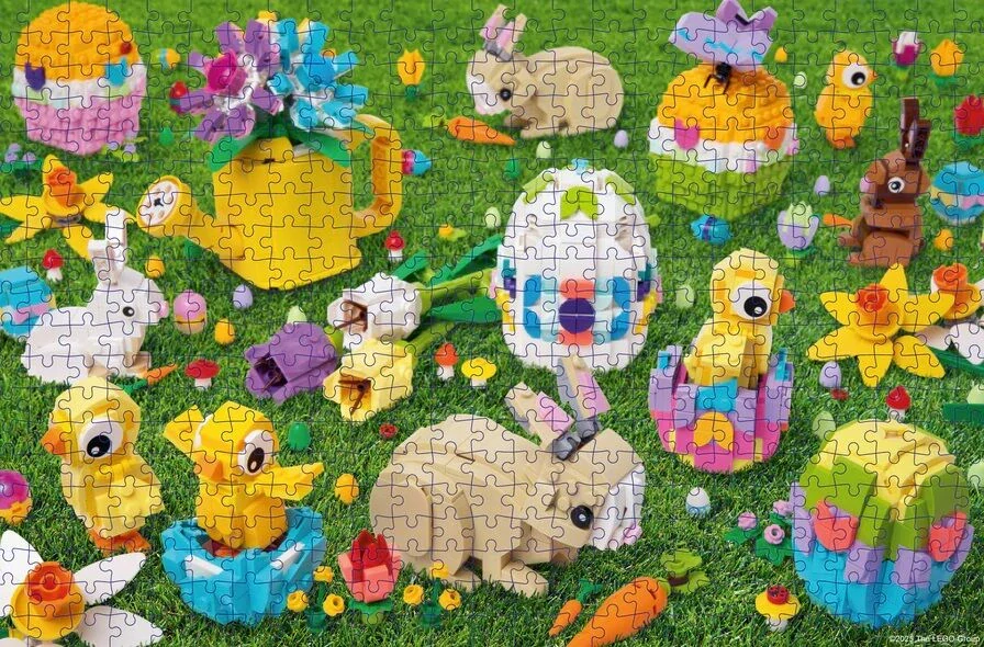Chronicle Books Puzzle LEGO® Hledání velikonočních vajíček 500 dílků