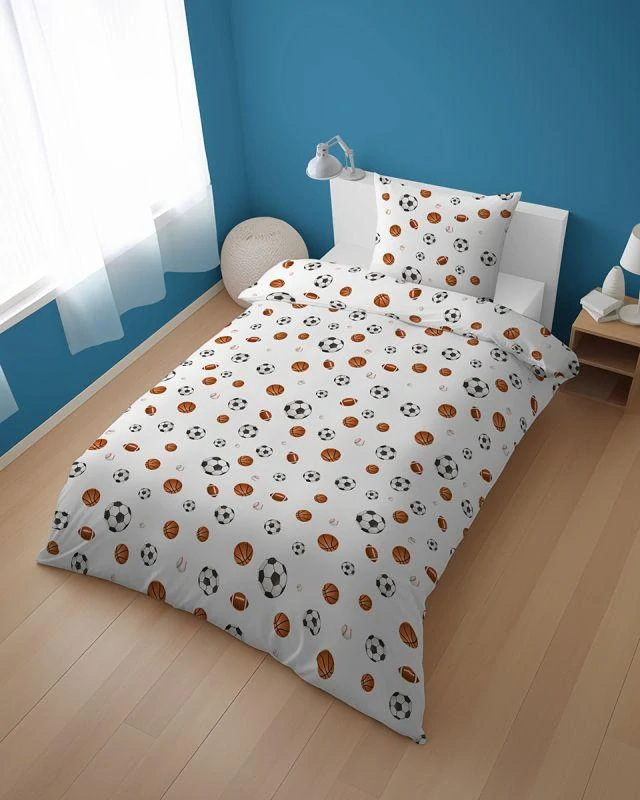 DETEXPOL Povlečení XOXO Míče na bílém  Bavlna, 140/200, 70/80 cm