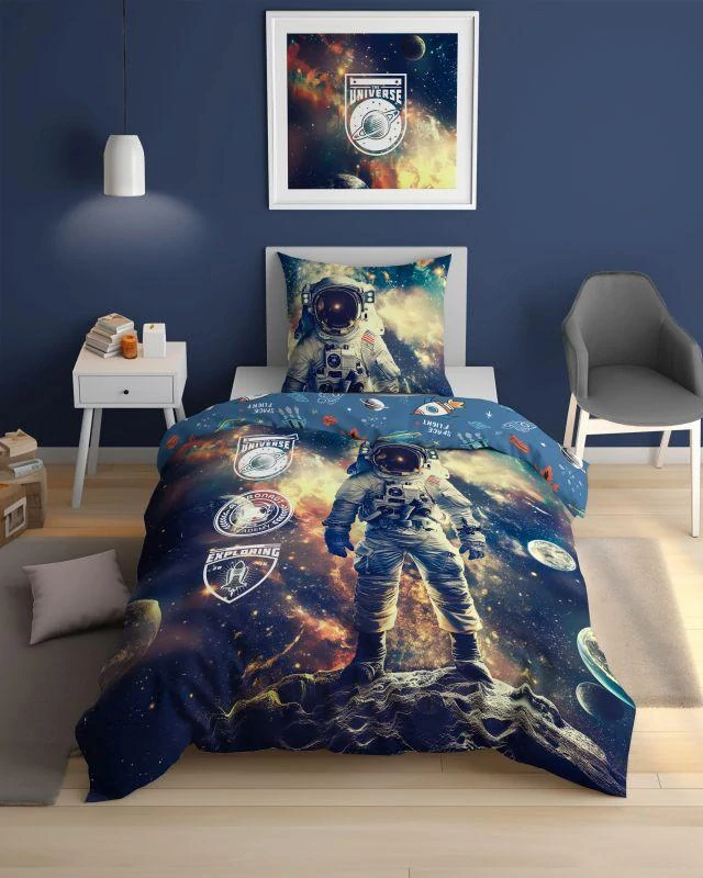 DETEXPOL Povlečení Kosmonaut  Bavlna, 140/200, 70/80 cm