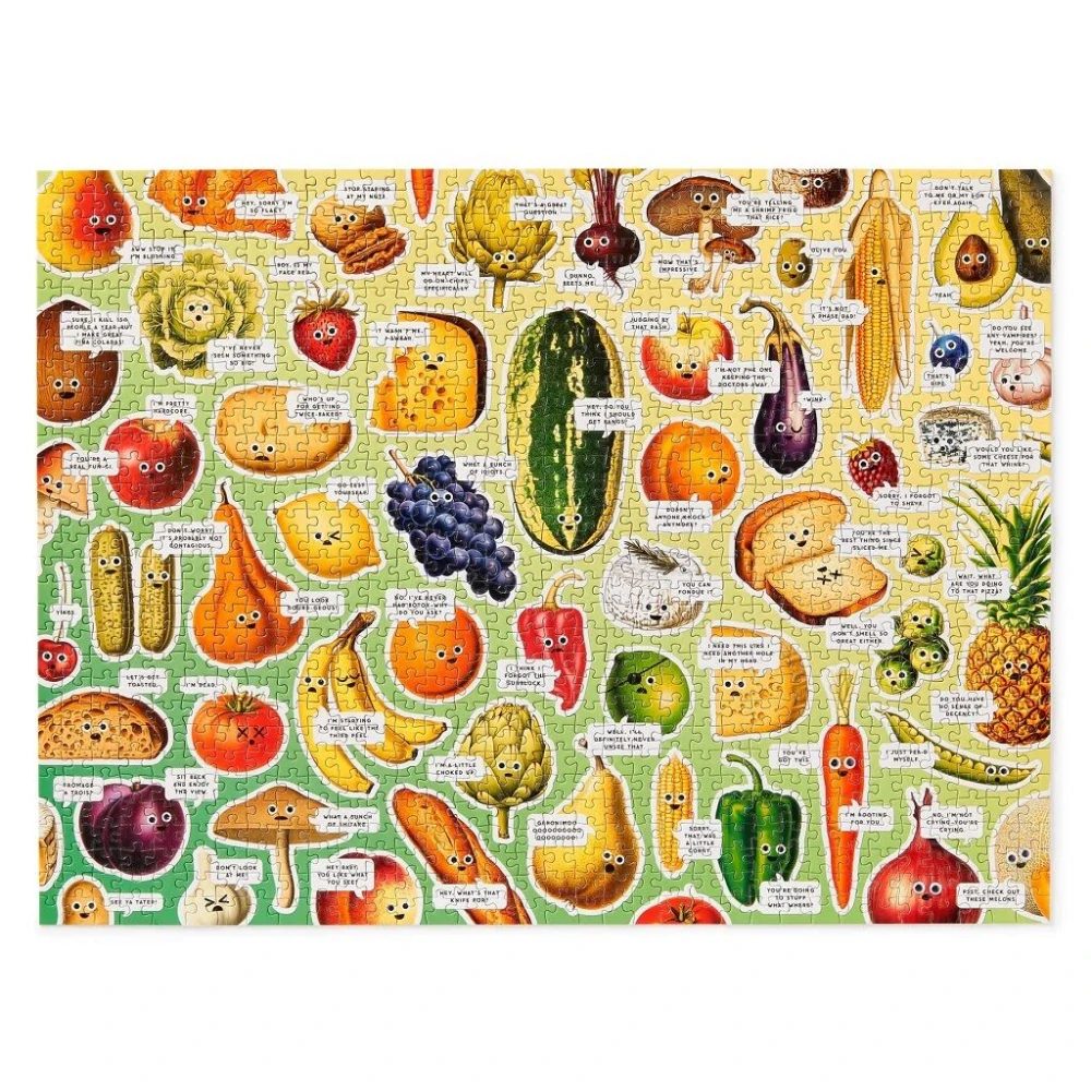 Galison Puzzle Googly Food 1000 dílků