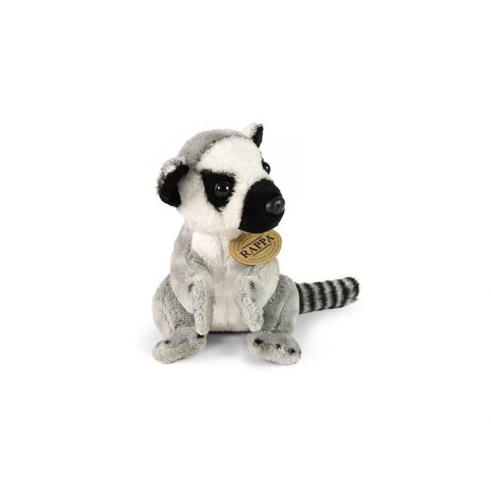 Rappa Plyšový lemur sedící 15 cm ECO-FRIENDLY