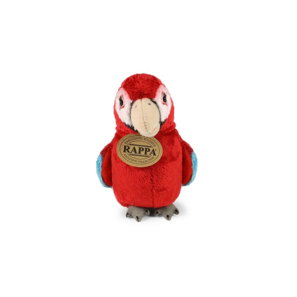 Rappa Plyšový papoušek červený Ara 15 cm ECO-FRIENDLY