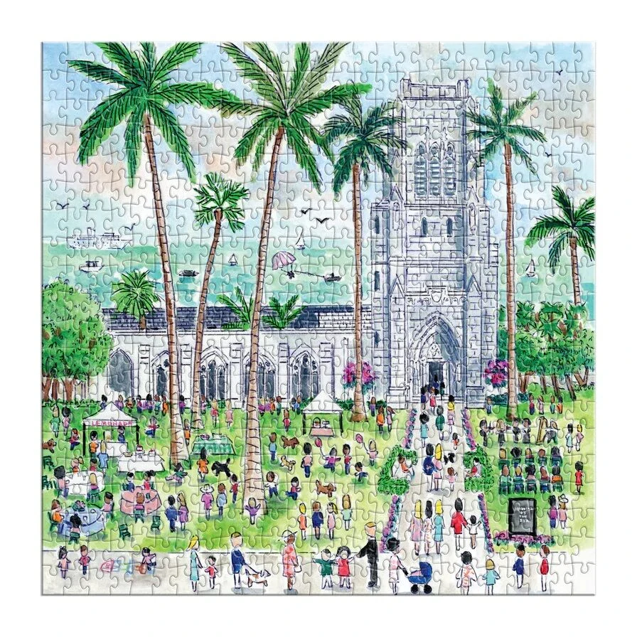 Galison Puzzle Michael Storrings Neděle v Palm Beach 500 dílků