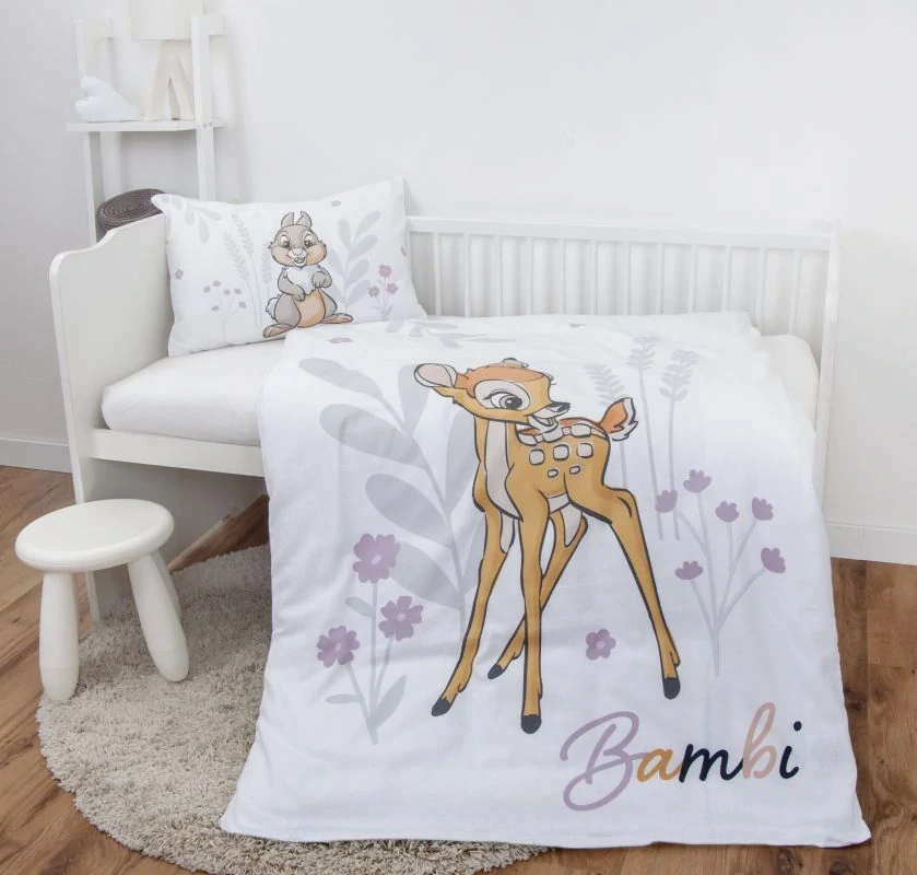 HERDING FLANEL Povlečení do postýlky Bambi Bavlna Flanel, 100/135, 40/60 cm