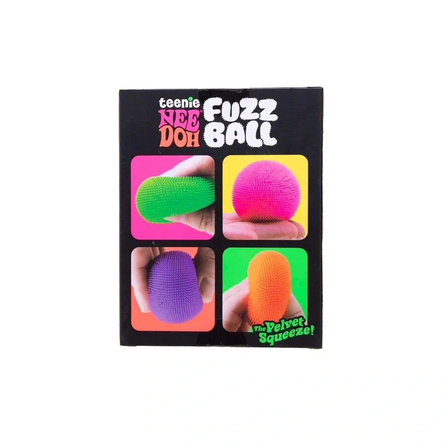 Schylling NeeDoh Barevné mačkací míčky Fuzz Ball 4 ks
