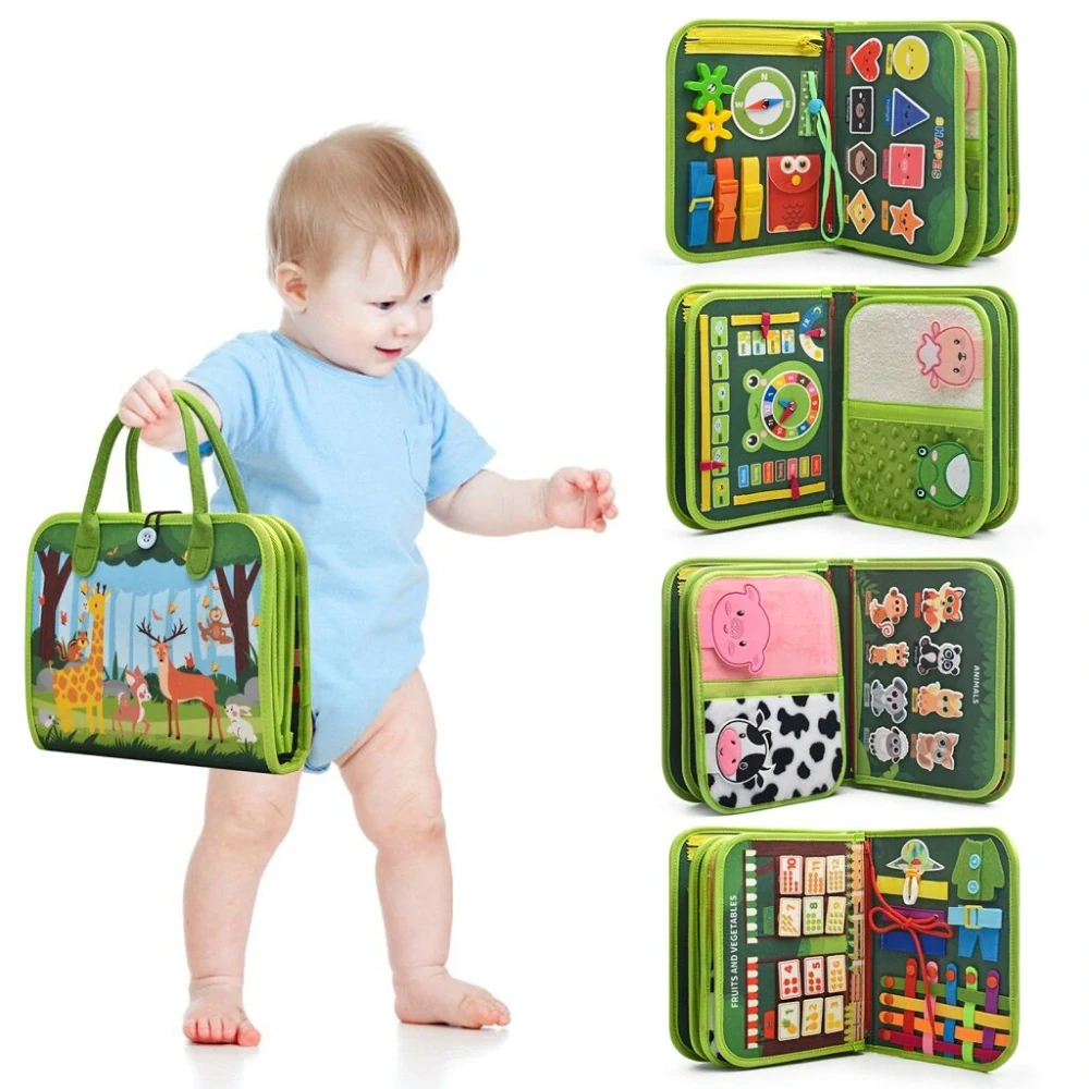 2Kids Toys Senzorická busy kniha Zvířátka