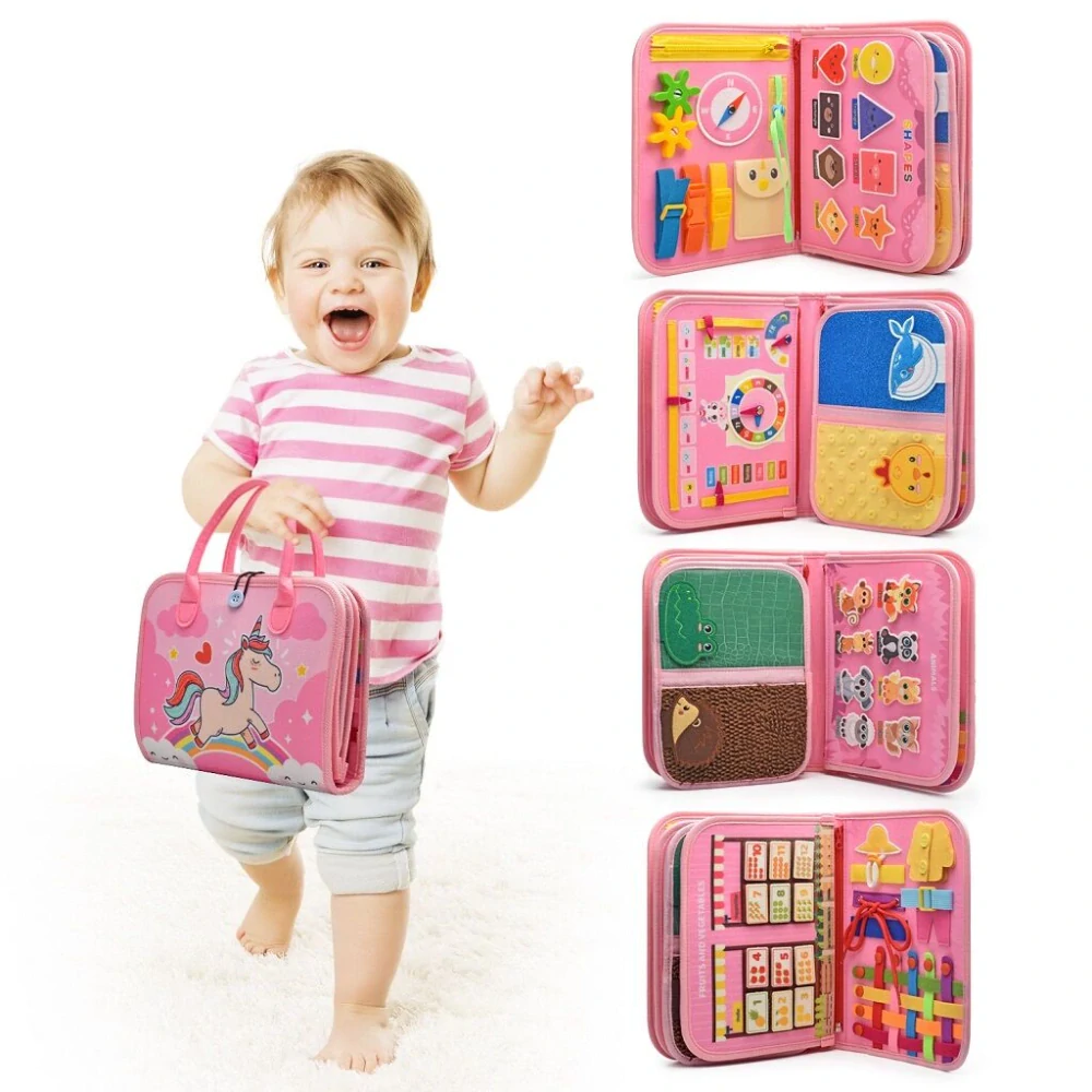 2Kids Toys Senzorická busy kniha Jednorožec 4