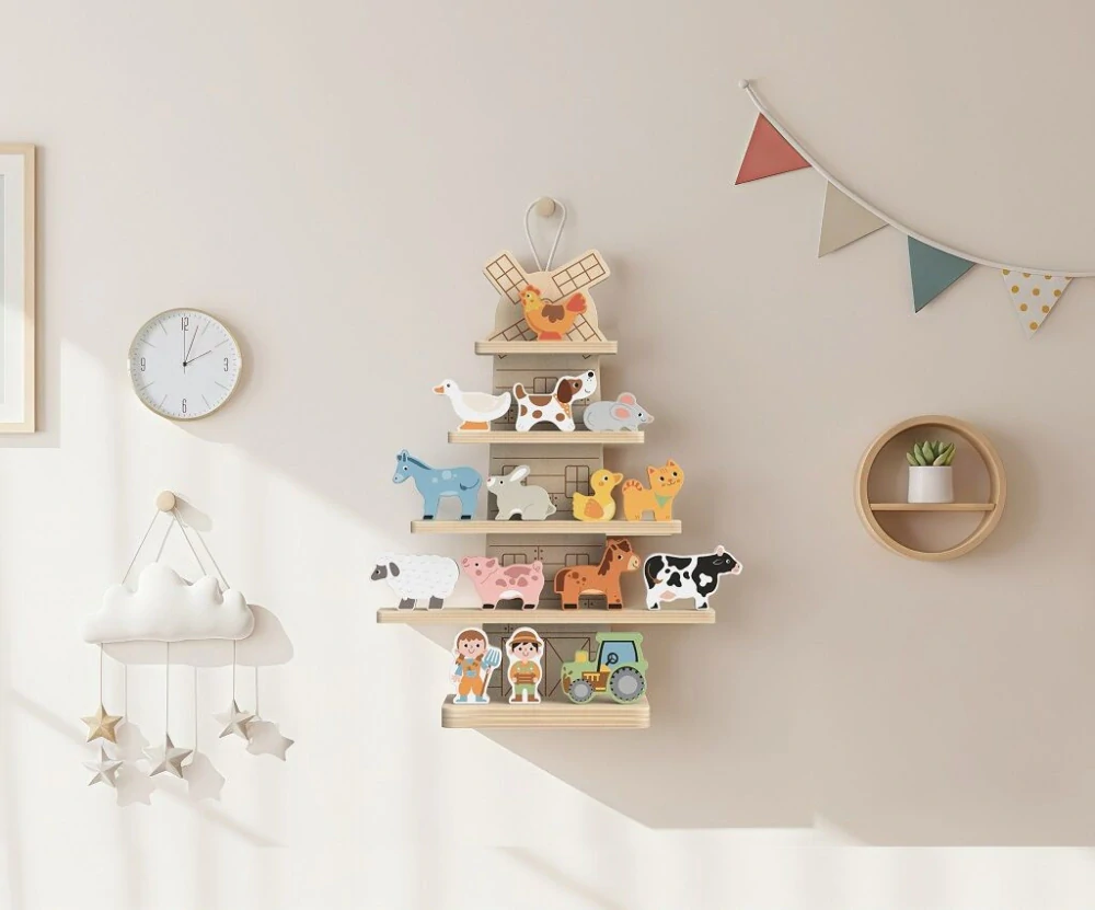 2Kids Toys Závěsný mlýn se zvířátky Farma