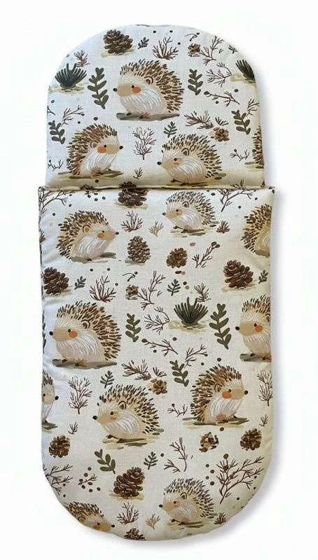 SDS Peřinky do kočárku pro panenky Ježci v lese Bavlna, výplň: Polyester, 1x 27x40 cm / 25x20 cm