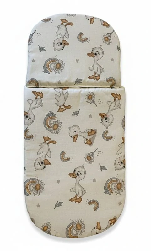 SDS Peřinky do kočárku pro panenky Káčátko Bavlna, výplň: Polyester, 1x 27x40 cm / 25x20 cm