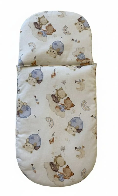 SDS Peřinky do kočárku pro panenky Hra s balónky Bavlna, výplň: Polyester, 1x 27x40 cm / 25x20 cm