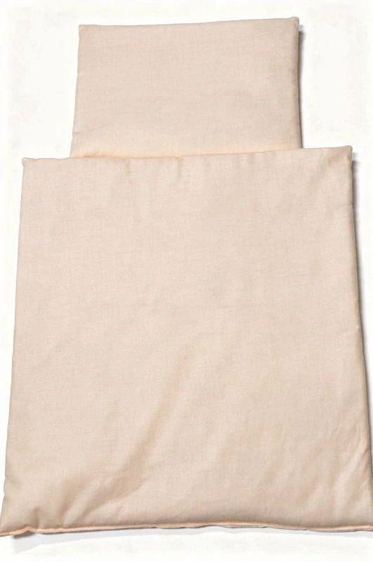 SDS Peřinky do postýlky pro panenky Meruňková Bavlna, výplň: Polyester, 1x 38x44 cm / 28x20 cm