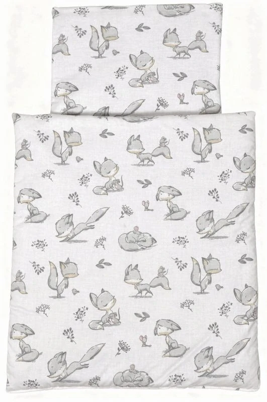 SDS Peřinky do postýlky pro panenky Lištičky Bavlna, výplň: Polyester, 1x 38x44 cm / 28x20 cm