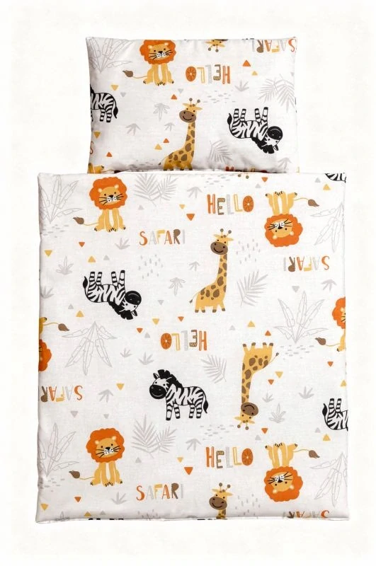 SDS Peřinky do postýlky pro panenky Safari Bavlna, výplň: Polyester, 1x 38x44 cm / 28x20 cm