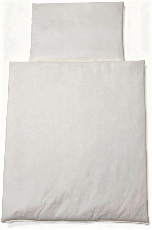 SDS Peřinky do postýlky pro panenky Smetanová Bavlna, výplň: Polyester, 1x 38x44 cm / 28x20 cm