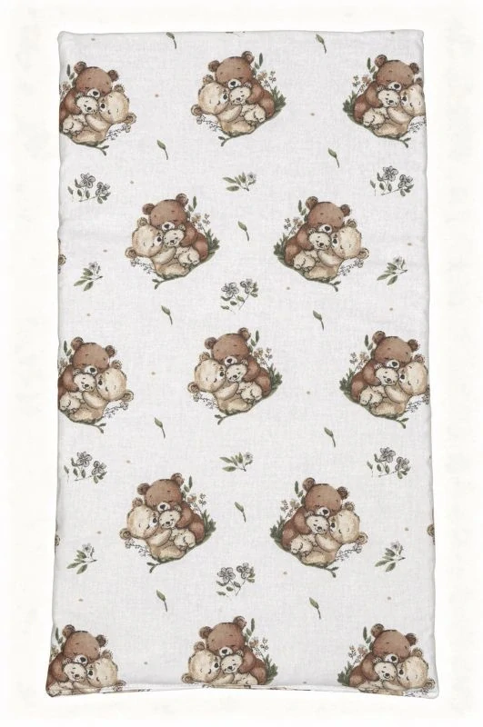 SDS Matrace do postýlky pro panenky Medvědí rodinka,  Bavlna, výplň: Polyester, 50x28 cm