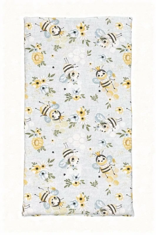 SDS Matrace do postýlky pro panenky Včelky, Bavlna, výplň: Polyester, 50x28 cm