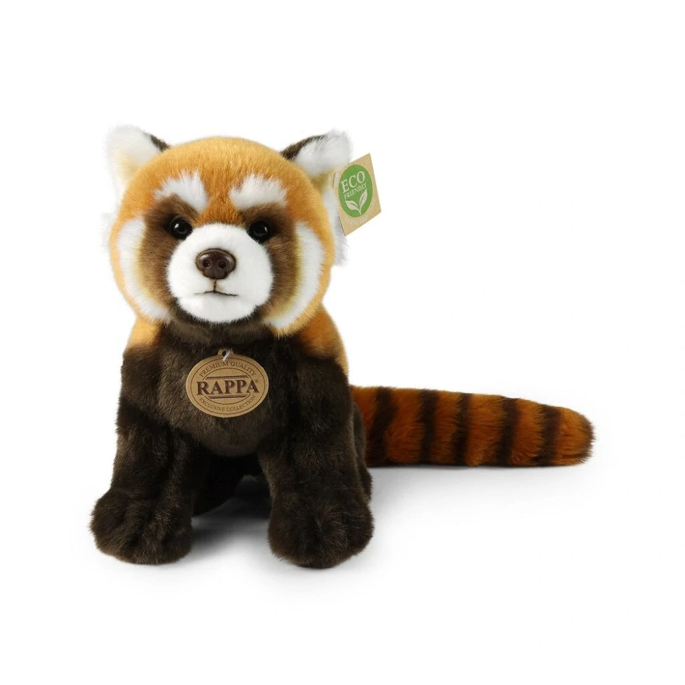 Rappa Plyšová panda červená 28 cm ECO-FRIENDLY