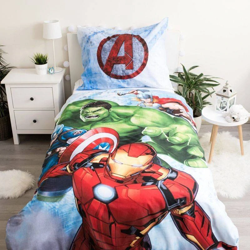 JERRY FABRICS Povlečení Avengers Heroes Bavlna, 140/200, 70/90 cm