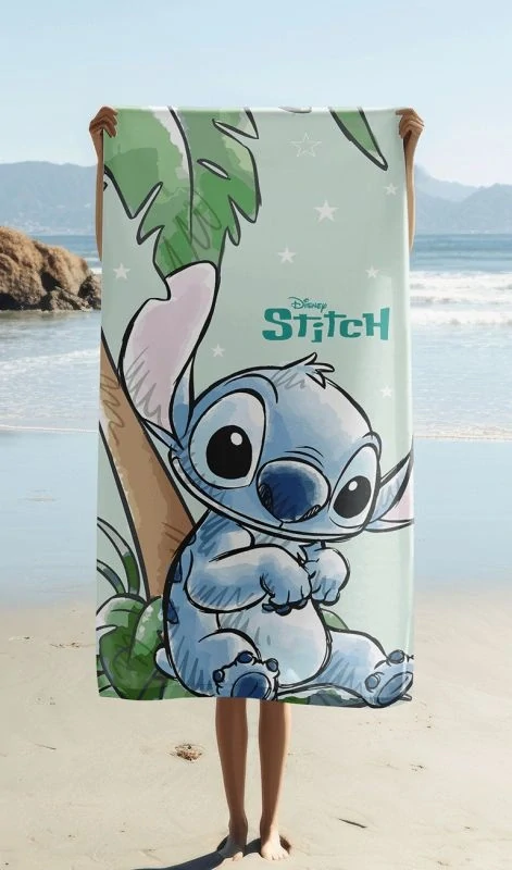 JERRY FABRICS Osuška Micro Lilo a Stitch Tropical Cutie Polyester, 70/140 cm