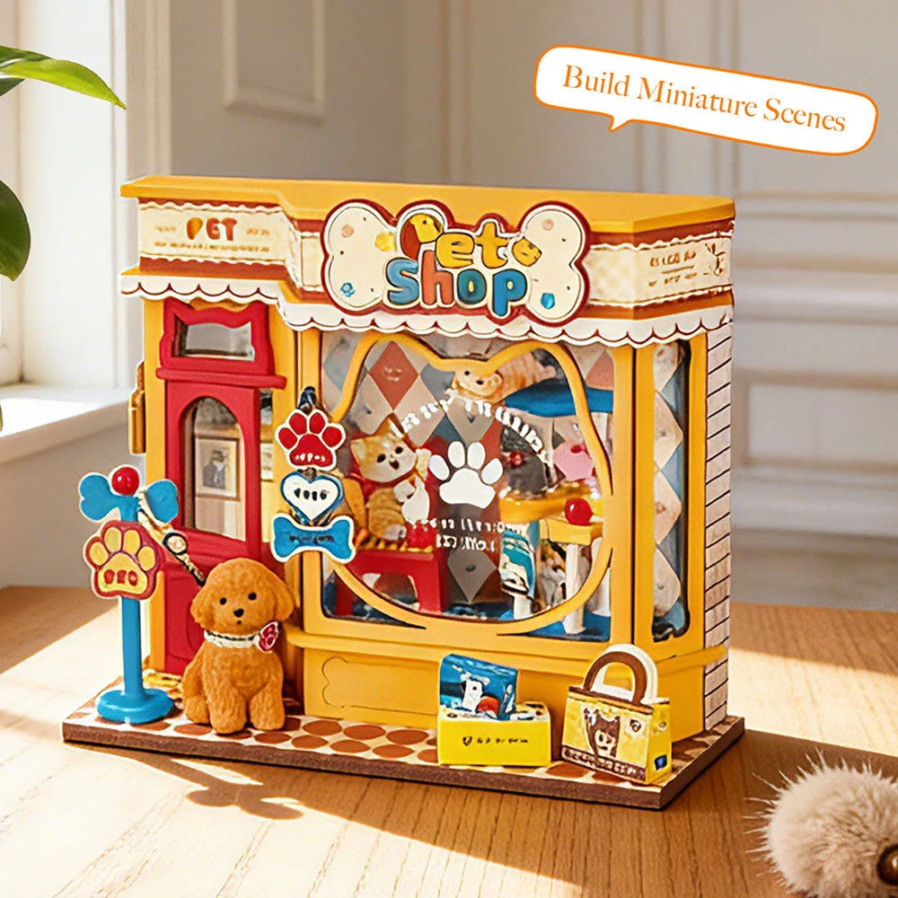 RoboTime 3D dřevěná skládačka Miniatura domečku mini Zverimex