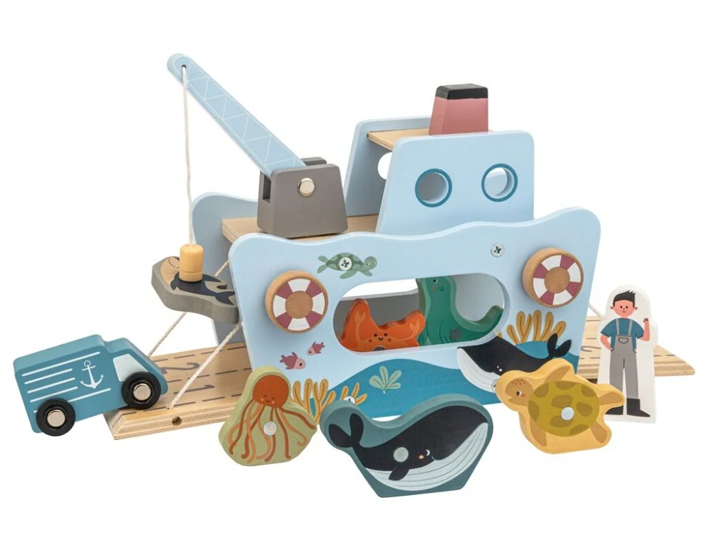 2Kids Toys Magnetická hračka Rybářská loď