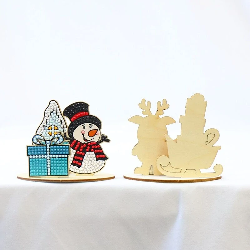 2Kids Toys Diamantové malování se stojanem Vánoční sněhulák