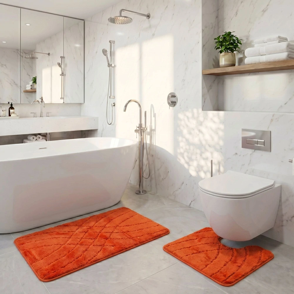 Kvalitex Koupelnová a WC předložka dráhy oranžové