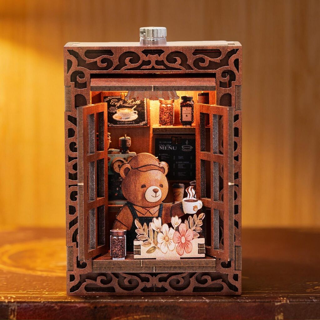 2Kids Toys 3D dřevěná skládačka Magnet Medvídkova kavárna