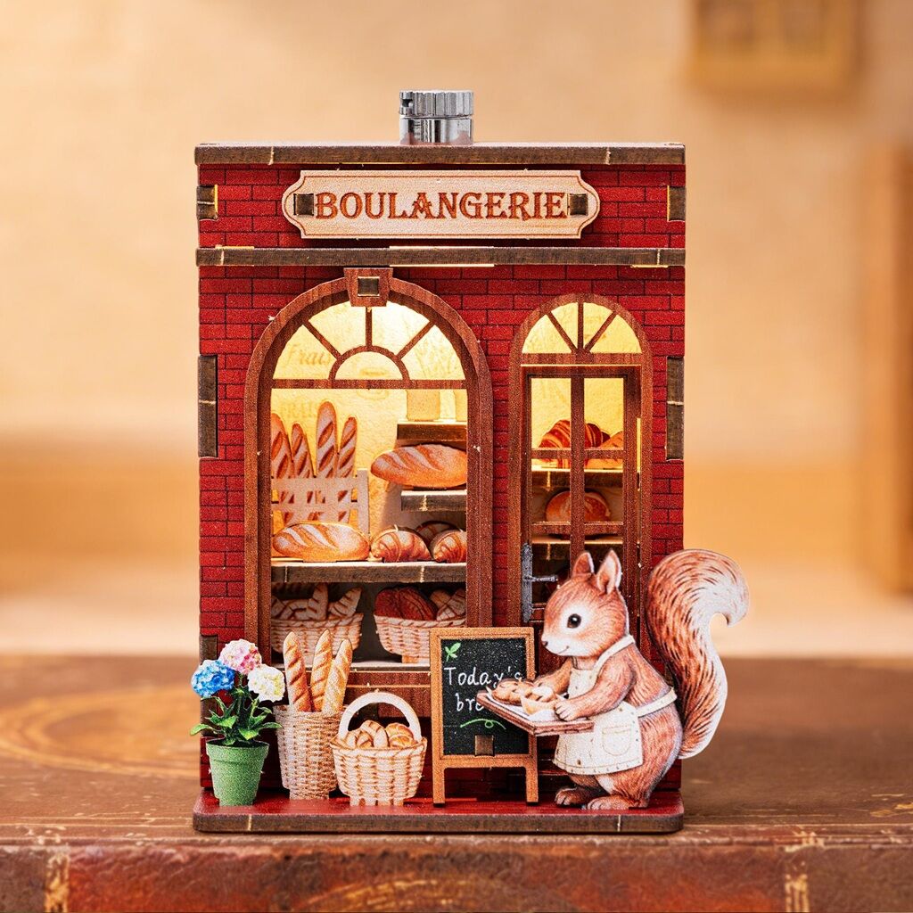 2Kids Toys 3D dřevěná skládačka Magnet Veverčina pekárna