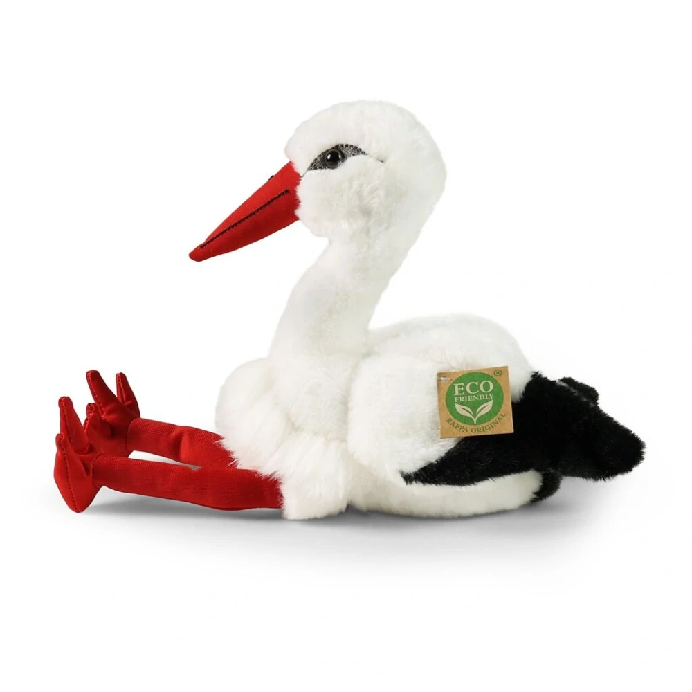 Rappa Plyšový čáp 32 cm ECO-FRIENDLY PLUSH WORLD