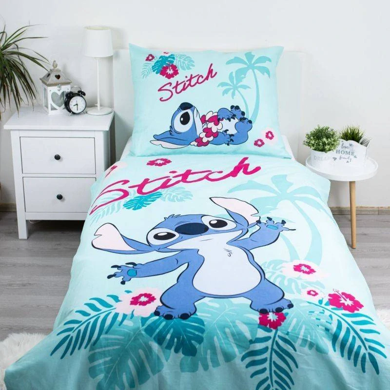 JERRY FABRICS Povlečení Lilo and Stitch Hawaii Bavlna, 140/200, 70/90 cm