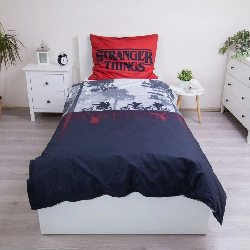 JERRY FABRICS Povlečení Stranger Things Upside Down Bavlna, 140/200, 70/90 cm
