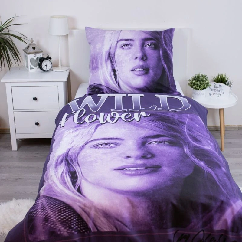 JERRY FABRICS Povlečení Billie Eilish Bavlna, 140/200, 70/90 cm