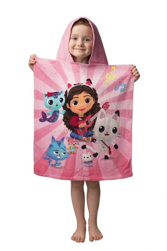 JERRY FABRICS Pončo Gábinin kouzelný domek 02 Bavlna - Froté, 50/115 cm