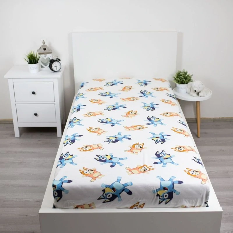 JERRY FABRICS Prostěradlo Bluey 061 Bavlna, 90/200 cm