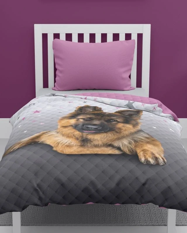 DETEXPOL Přehoz na postel Ovčák grey Polyester, 170/210 cm