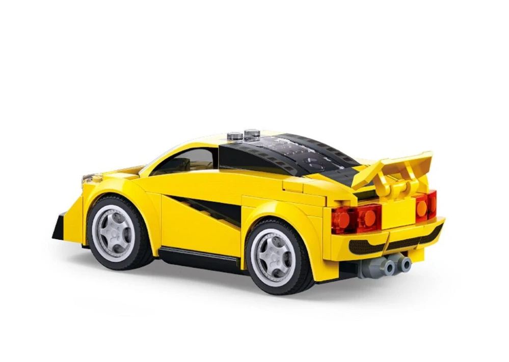 Sluban Metropolis M38-B1505B Závodní auto žluté