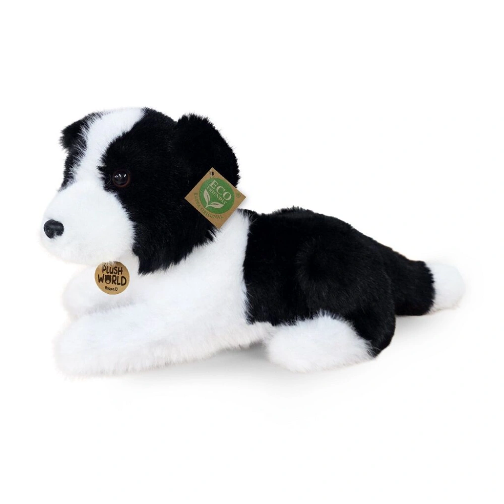 Rappa Plyšový pes border kolie 22 cm ECO-FRIENDLY PLUSH WORLD