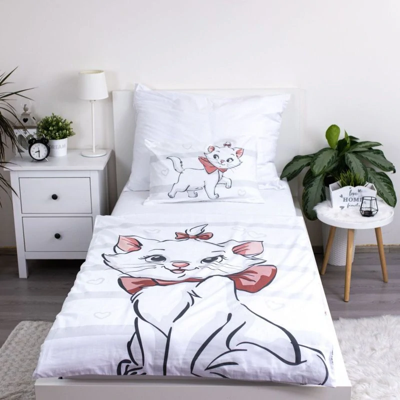 JERRY FABRICS Povlečení do postýlky Kočička Marie Bow baby Bavlna, 100/135, 40/60 cm