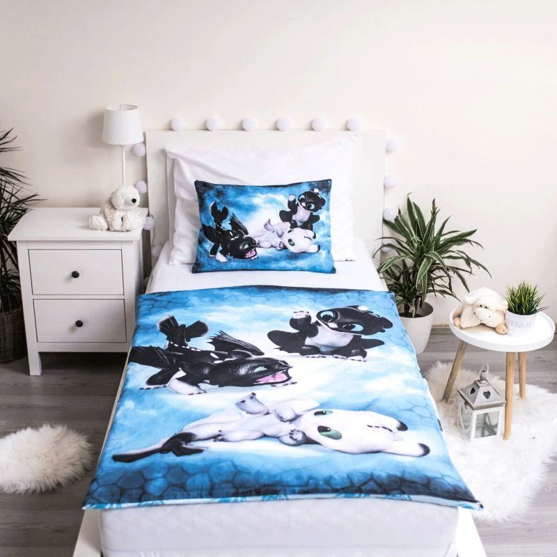 JERRY FABRICS Povlečení do postýlky Jak vycvičit draka Babies baby  Bavlna, 100/135, 40/60 cm