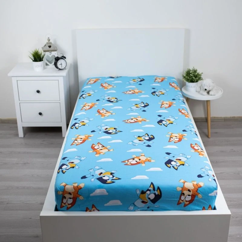 JERRY FABRICS Prostěradlo Bluey 004 Bavlna, 90/200 cm