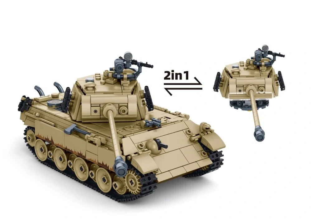 Sluban Model Bricks M38-B1535 Střední tank Panther G-S v měřítku 1:35