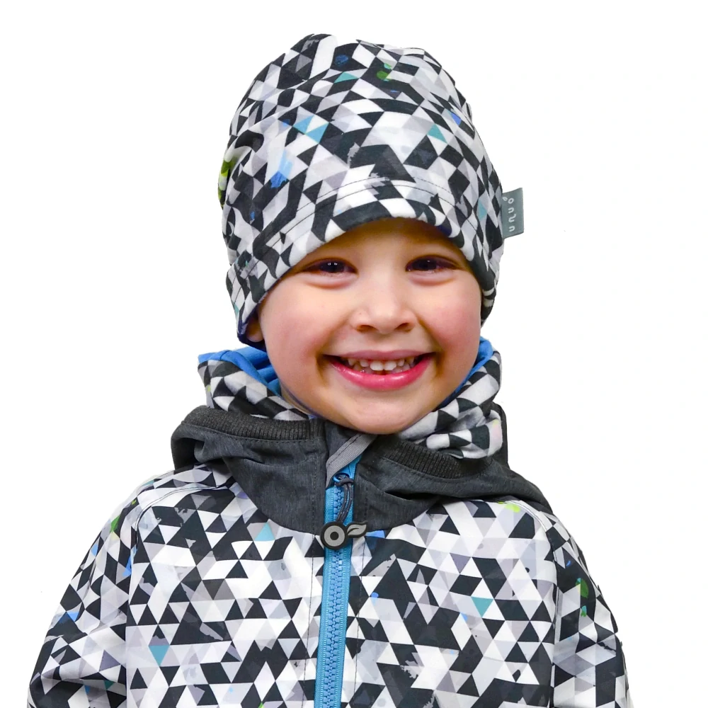 Unuo Dětská čepice fleecová Homeless Metricon Kluk M (49-52 cm)